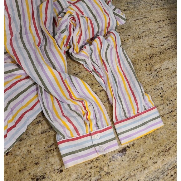 Lot of 2 New! Women Torrid Size 2X Stripe Long Sleeve Esther Button Down & Tank - Picture 15 of 16